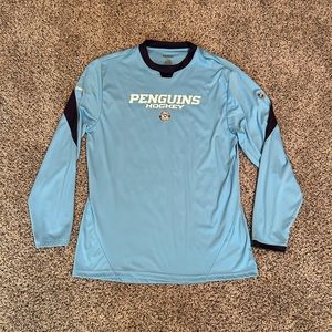 Reebok NHL Blue Pittsburgh Penguins Jersey like Long Sleeve Shirt!